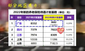 2022年广东省养老保险待遇计发基数是多少 补发金额会差多少