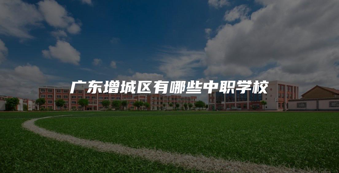 广东增城区有哪些中职学校